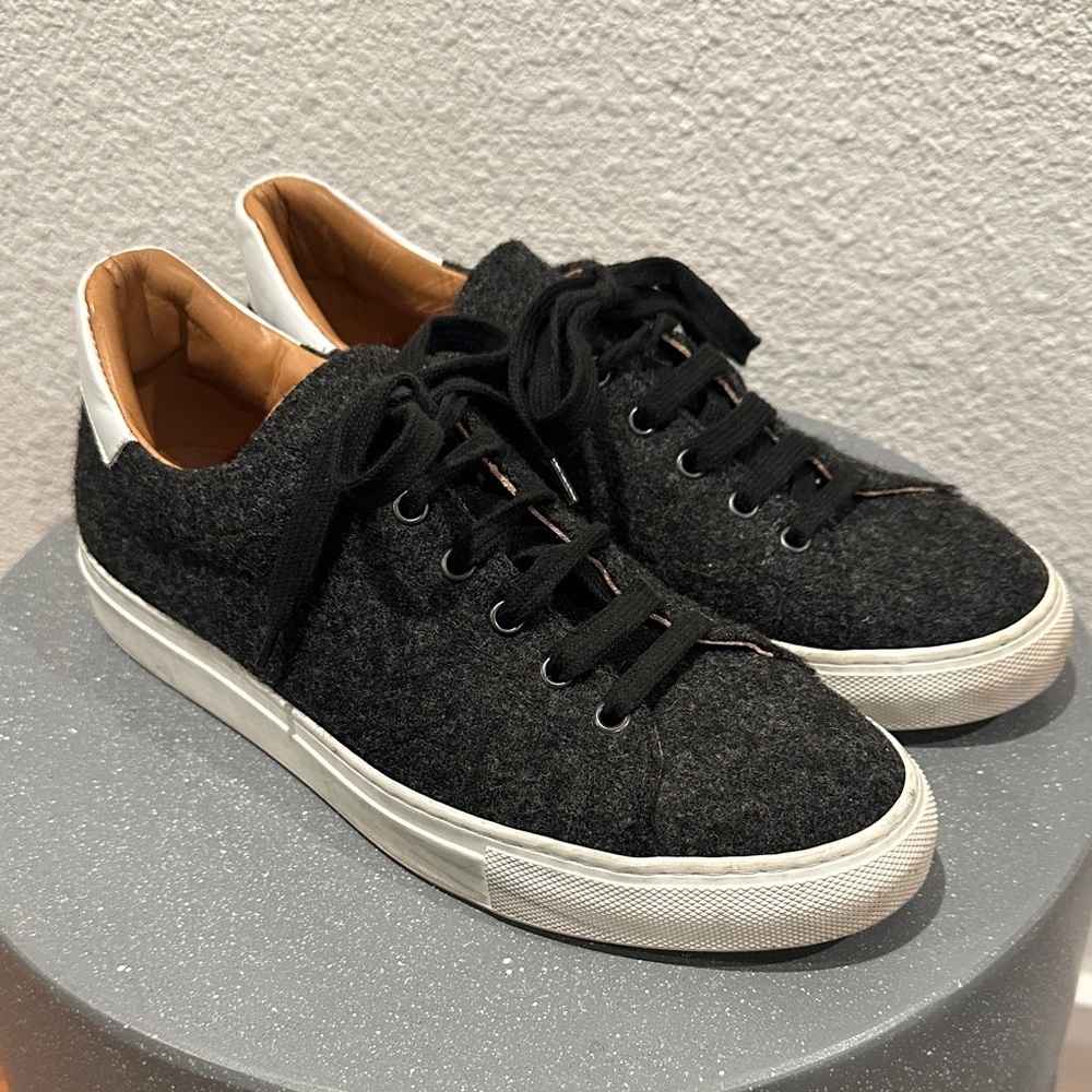 Monaco Duck Men's Black Wool Sneakers